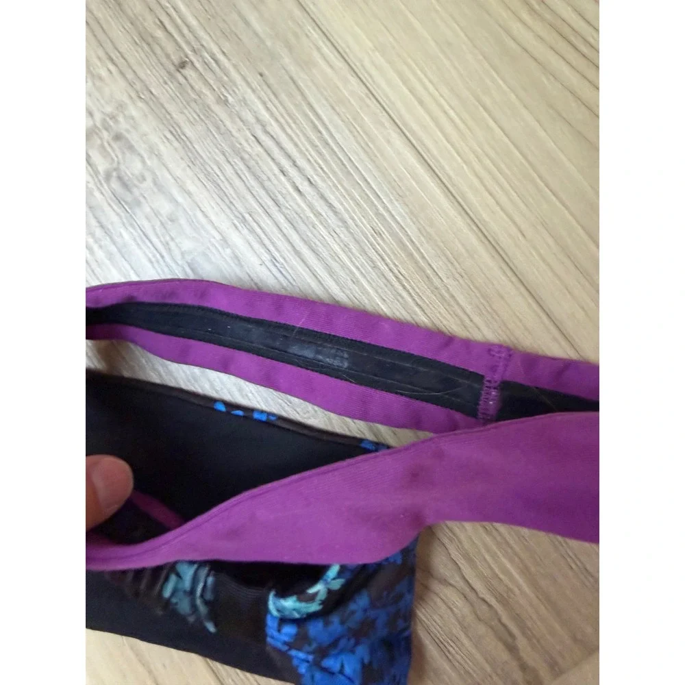 Lululemon Headband Bundle Purple Fringe Fighter & Floral Fly Away Tamer 2 Pack